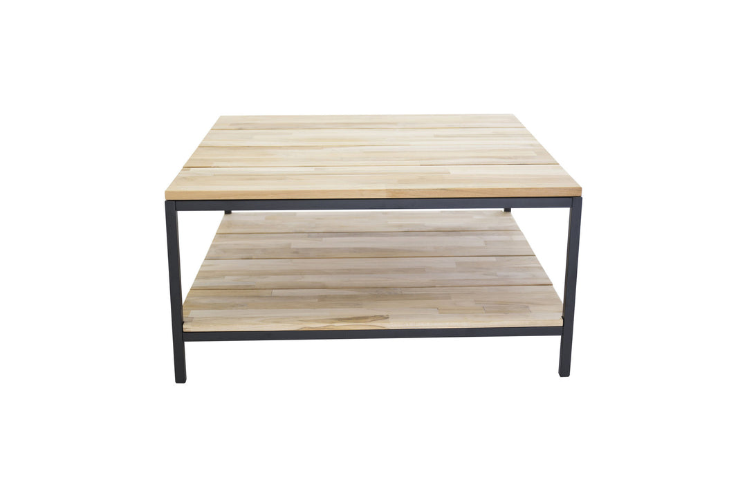 Venture Home Cirebon Soffbord Svart / Naturträ - 80*80*H40