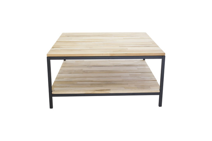 Venture Home Cirebon Soffbord Svart / Naturträ - 80*80*H40