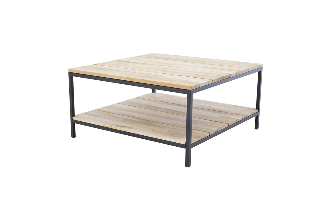 Venture Home Cirebon Soffbord Svart / Naturträ - 80*80*H40