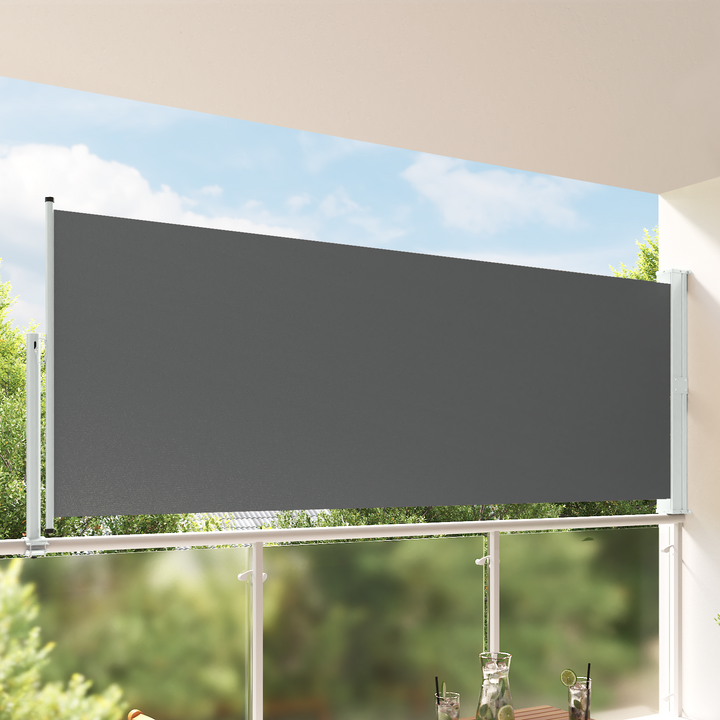 Side Markise 160 x 300 cm Rektangulær Antracit
