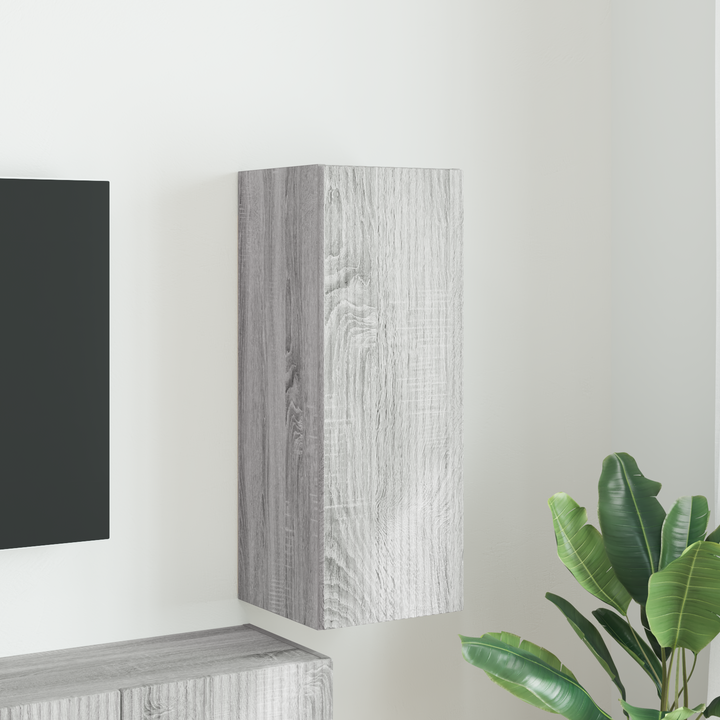 TV vægskab Grå Sonoma 30 x 31 x 80 cm Konstrueret træ