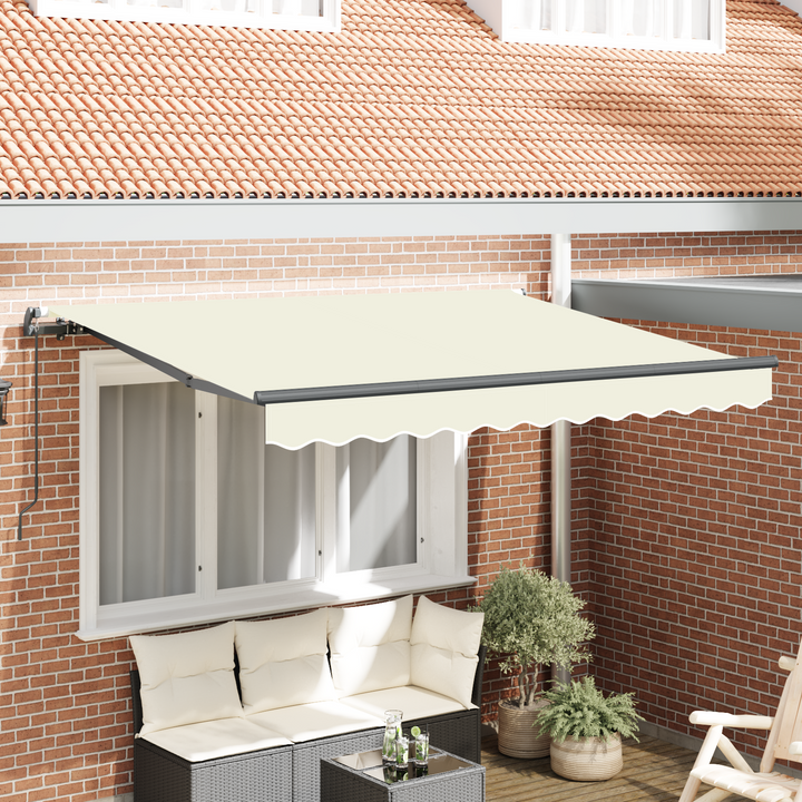 Utrækkelig Markise Creme 300 x 200 cm Stof