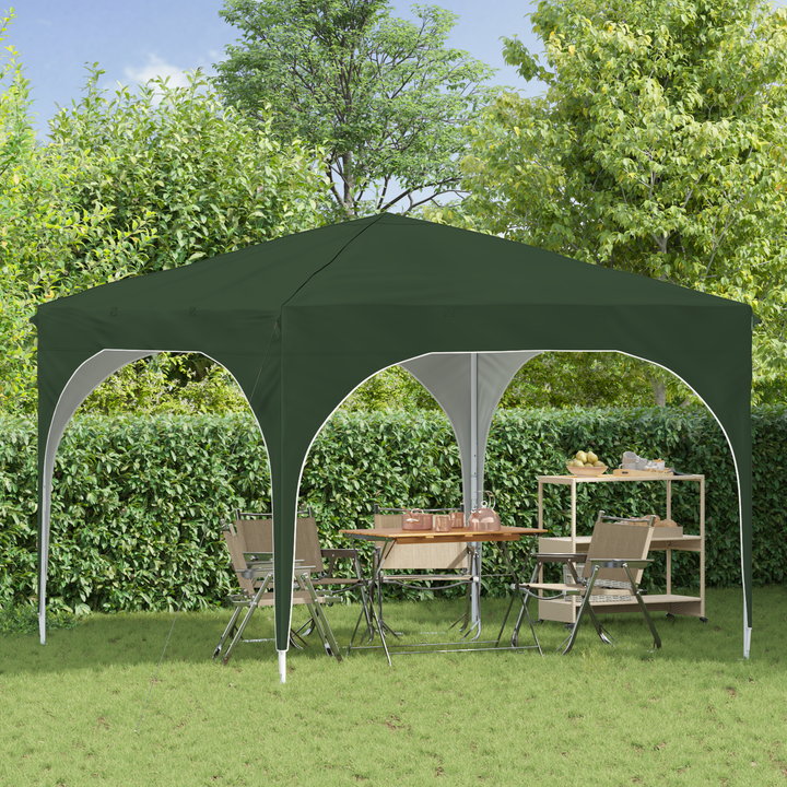 Pop-up Festtelt 290 x 290 x 245 cm Grøn