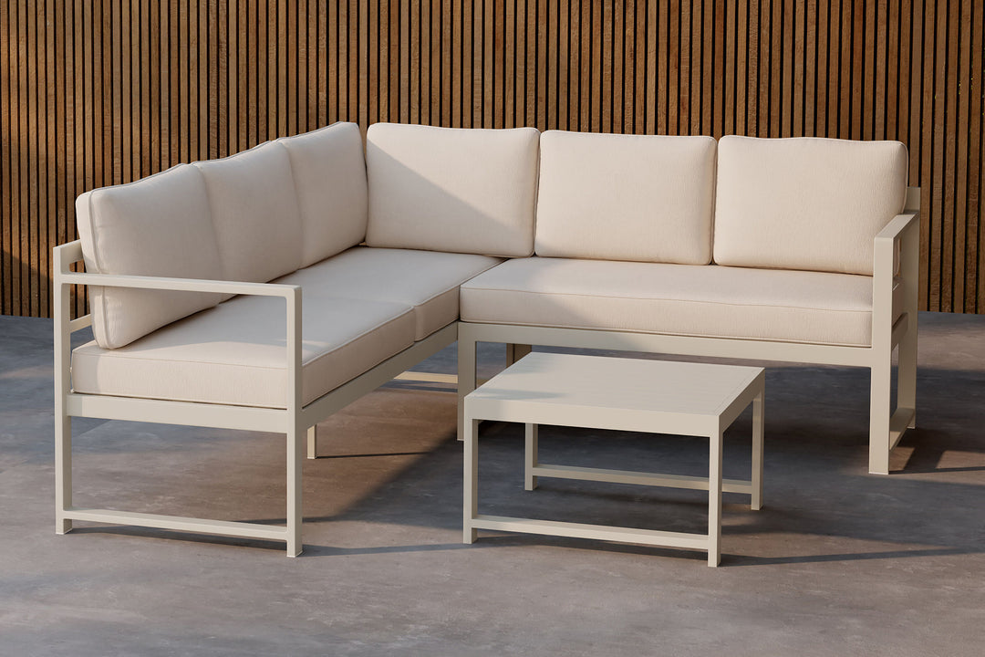 Venture Home Salvador Corner Sofa - Beige / Beige