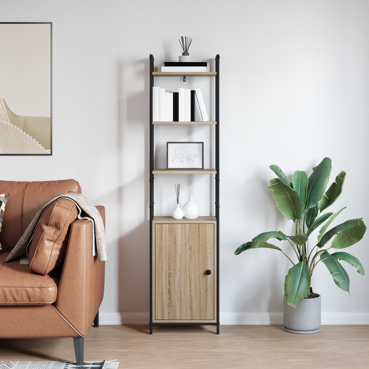 Bogskab Sonoma eg 40 x 24 x 161 cm Konstrueret træ