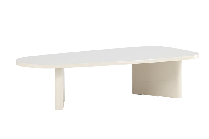 Venture Home Grönvik Sofa Table 65 X 130 - Glossy Beige