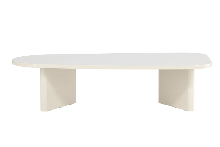 Venture Home Grönvik Sofa Table 65 X 130 - Glossy Beige