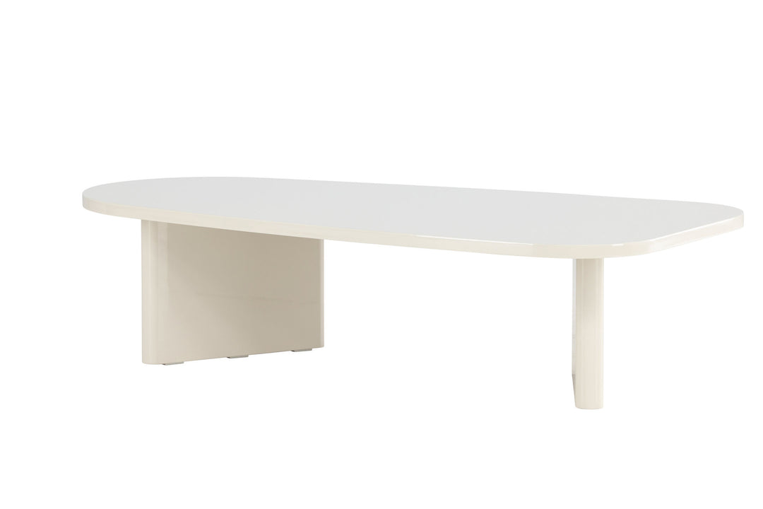 Venture Home Grönvik Sofa Table 65 X 130 - Glossy Beige