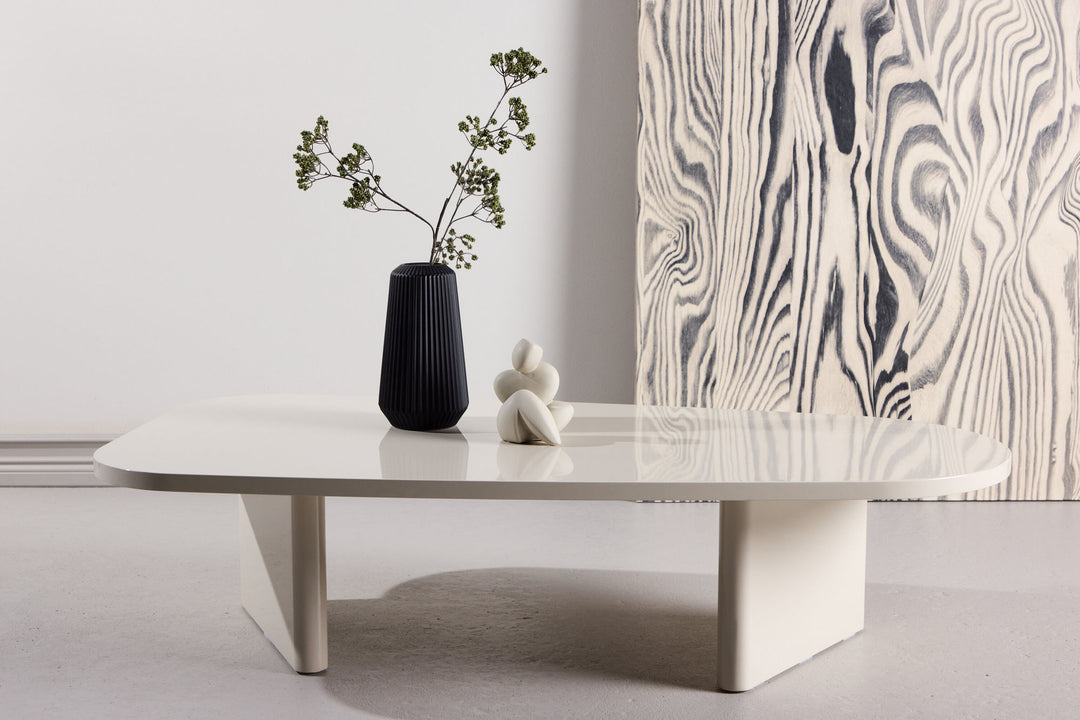 Venture Home Grönvik Sofa Table 65 X 130 - Glossy Beige