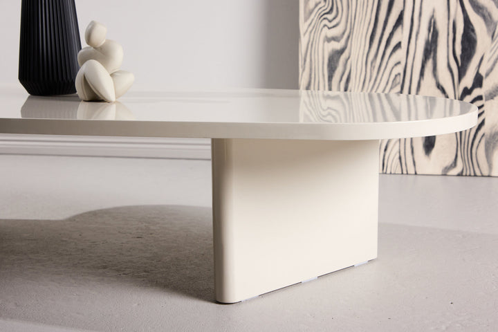Venture Home Grönvik Sofa Table 65 X 130 - Glossy Beige