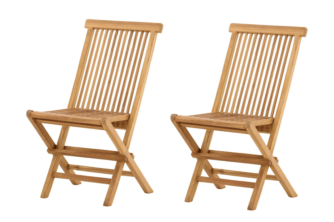 Venture Home Kenya Folding Chair W/O Armrest 2-pack - Teak