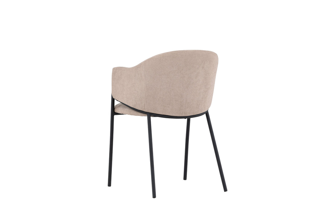 Venture Home Evelina Dining Chair 2-pack - Black  /  Beige