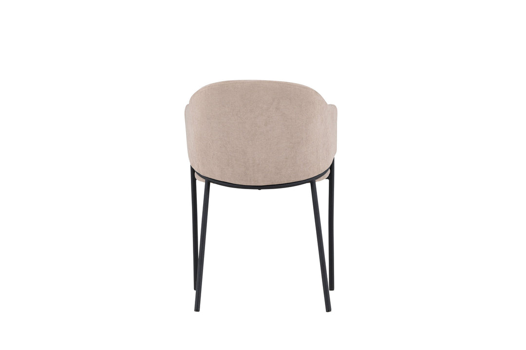 Venture Home Evelina Dining Chair 2-pack - Black  /  Beige