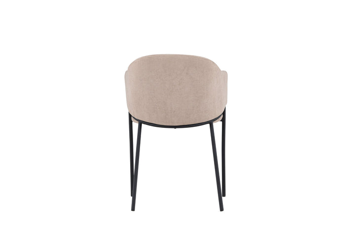 Venture Home Evelina Dining Chair 2-pack - Black  /  Beige