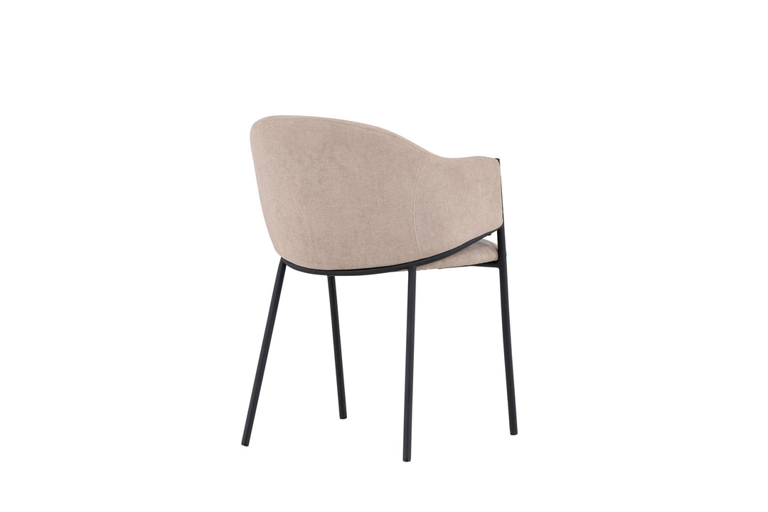 Venture Home Evelina Dining Chair 2-pack - Black  /  Beige
