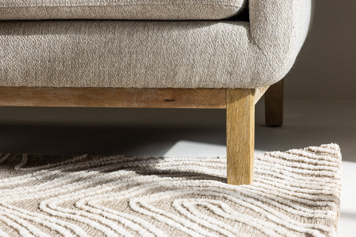 Venture Home Olympos 3-seat Sofa - Woodlook / Beige