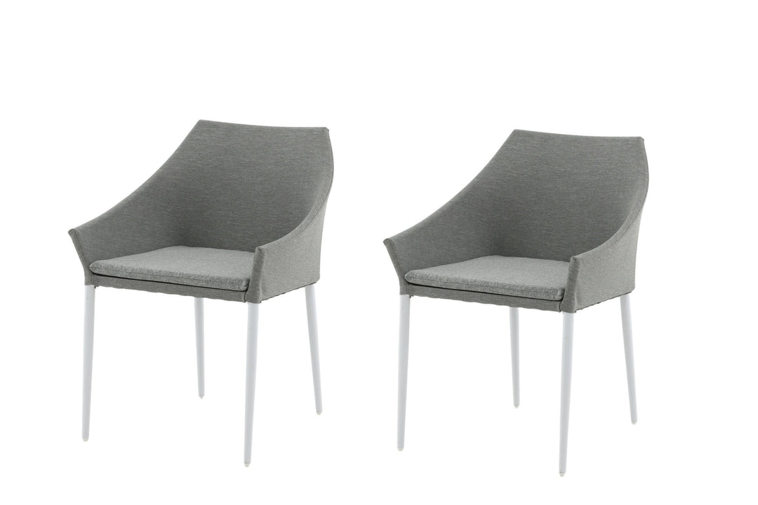Venture Home Spoga - Dining Chair 2-pack - White / Grey - -