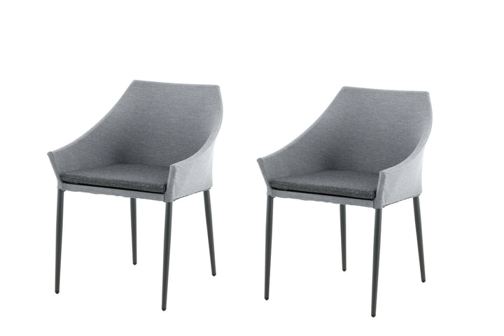 Venture Home Spoga - Dining Chair 2-pack - Black / Grey -  -