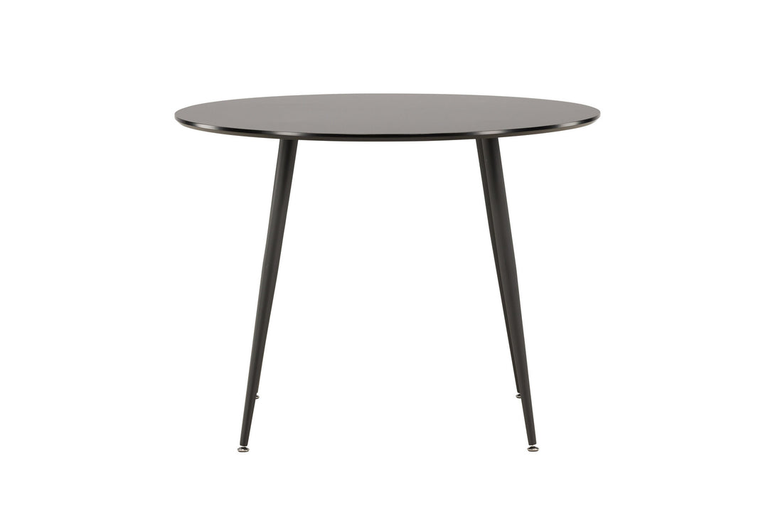 Venture Home Plaza Runt Matbord - Svart / Svart - ø100*H75