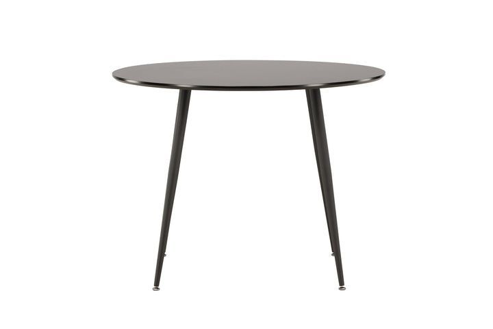 Venture Home Plaza Runt Matbord - Svart / Svart - ø100*H75