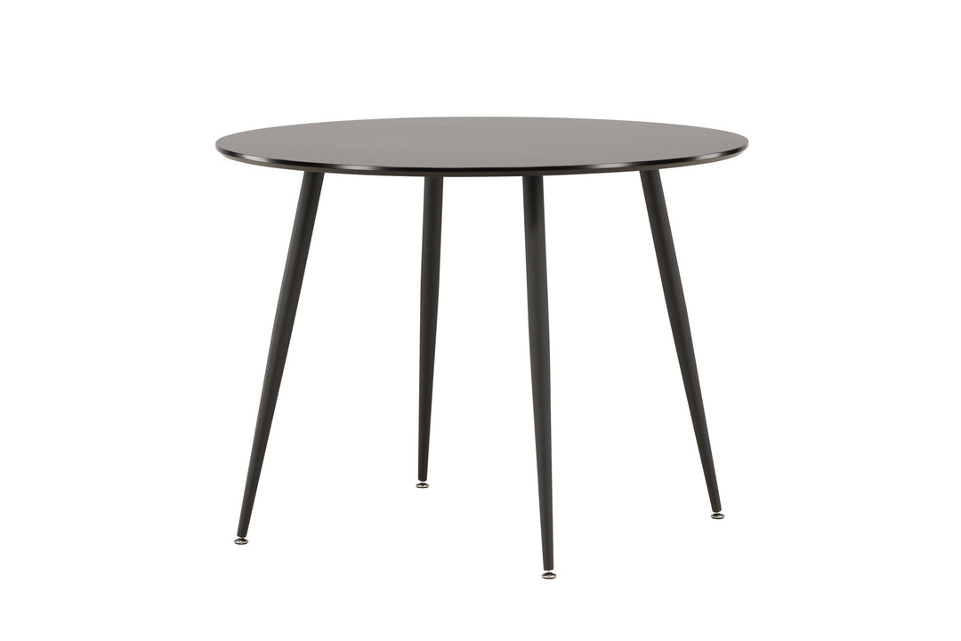 Venture Home Plaza Runt Matbord - Svart / Svart - ø100*H75