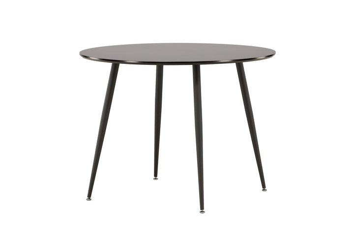 Venture Home Plaza Runt Matbord - Svart / Svart - ø100*H75