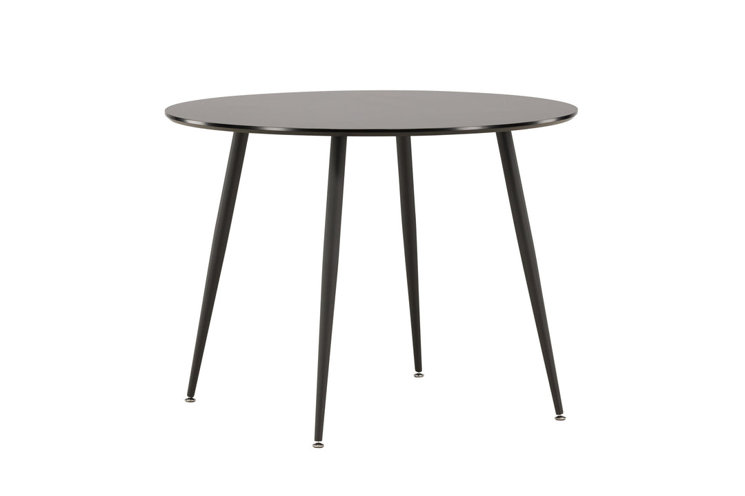 Venture Home Plaza Runt Matbord - Svart / Svart - ø100*H75
