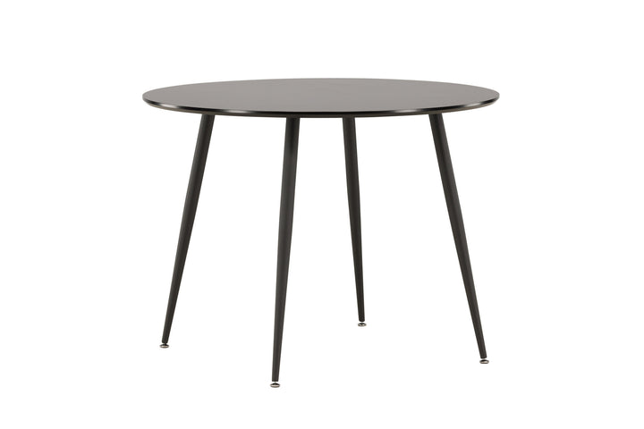 Venture Home Plaza Runt Matbord - Svart / Svart - ø100*H75