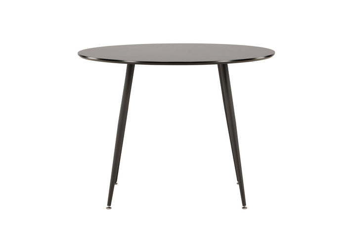 Venture Home Plaza Runt Matbord - Svart / Svart - ø100*H75
