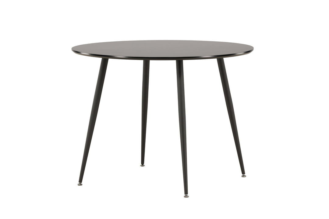 Venture Home Plaza Runt Matbord - Svart / Svart - ø100*H75