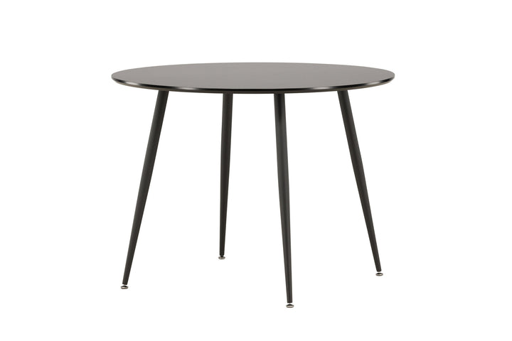 Venture Home Plaza Runt Matbord - Svart / Svart - ø100*H75