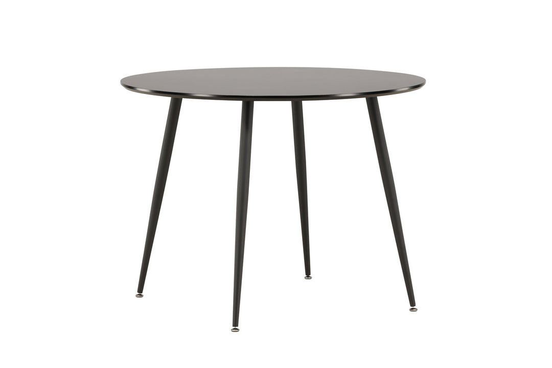 Venture Home Plaza Runt Matbord - Svart / Svart - ø100*H75