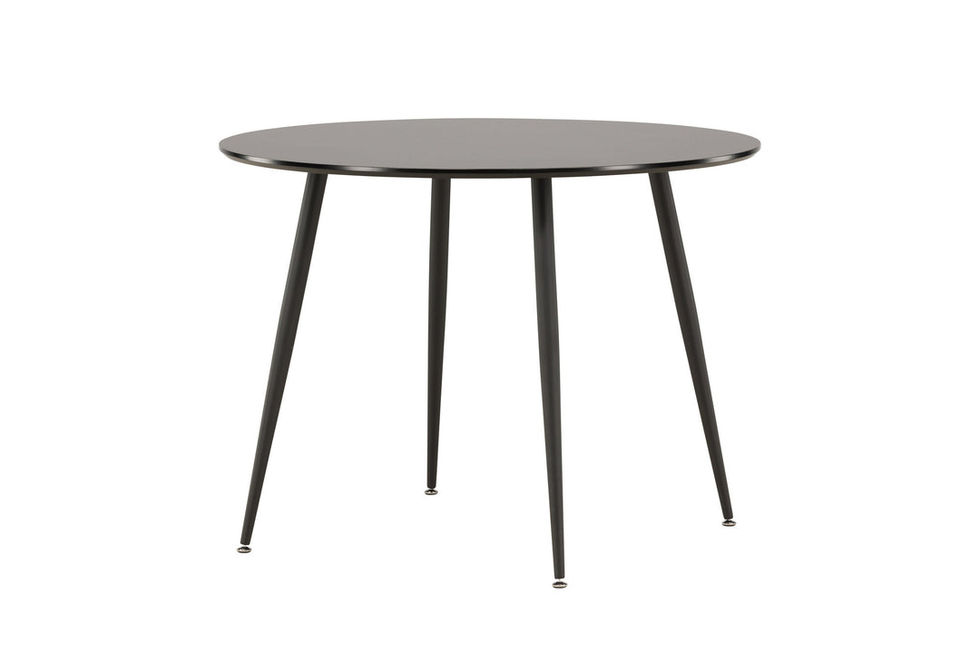 Venture Home Plaza Runt Matbord - Svart / Svart - ø100*H75