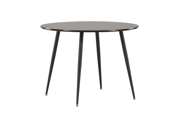Venture Home Plaza Runt Matbord - Svart / Svart - ø100*H75