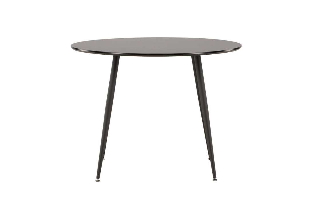 Venture Home Plaza Runt Matbord - Svart / Svart - ø100*H75