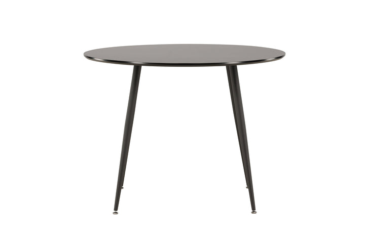 Venture Home Plaza Runt Matbord - Svart / Svart - ø100*H75
