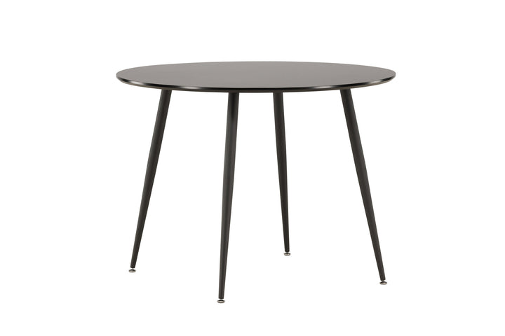 Venture Home Plaza Runt Matbord - Svart / Svart - ø100*H75