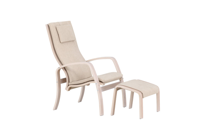 Venture Home Grötö Lounge Chair - Oak Veneer / Beige