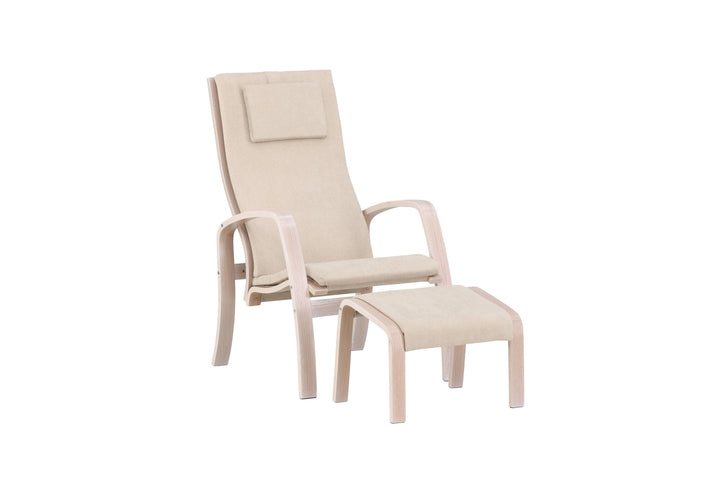 Venture Home Grötö Lounge Chair - Oak Veneer / Beige