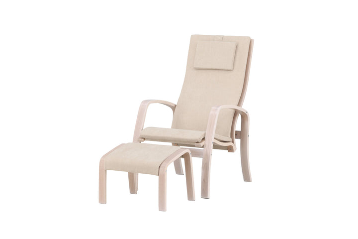 Venture Home Grötö Lounge Chair - Oak Veneer / Beige