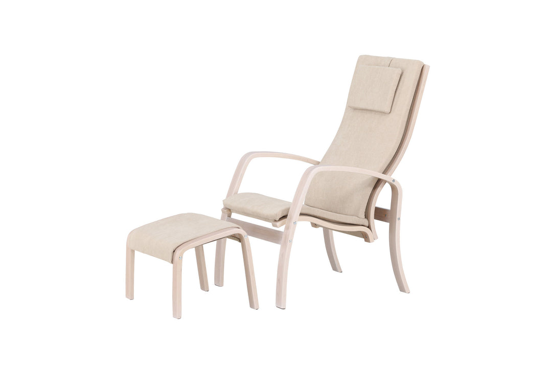 Venture Home Grötö Lounge Chair - Oak Veneer / Beige