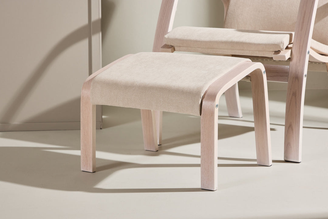 Venture Home Grötö Lounge Chair - Oak Veneer / Beige