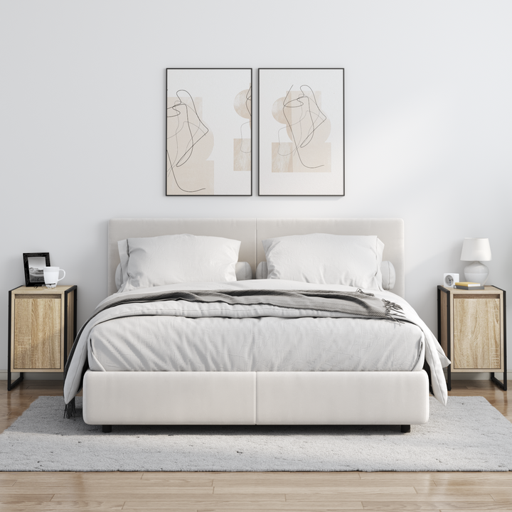Sengebord 2 pcs Sonoma 39,5 x 30 x 50 cm Konstrueret træ