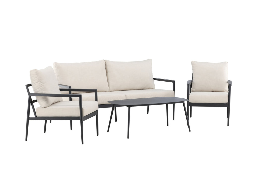 Venture Home Taromina Lounge Set - Black / Beige