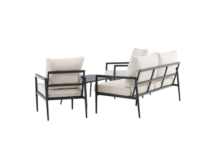 Venture Home Taromina Lounge Set - Black / Beige