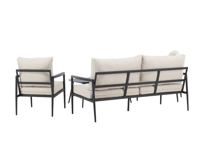 Venture Home Taromina Lounge Set - Black / Beige