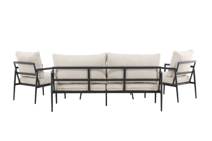 Venture Home Taromina Lounge Set - Black / Beige