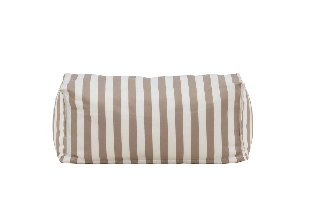 Venture Home Redang Ottoman Fabric - White/ Beige Striped / 75*40*33
