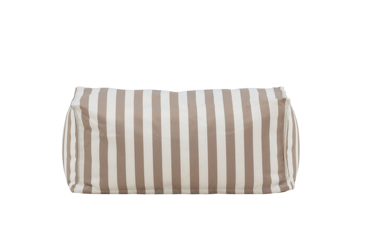 Venture Home Redang Ottoman Fabric - White/ Beige Striped / 75*40*33