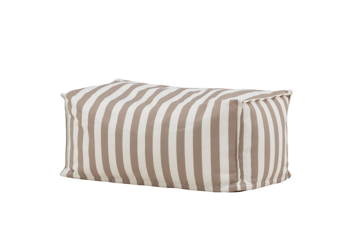 Venture Home Redang Ottoman Fabric - White/ Beige Striped / 75*40*33